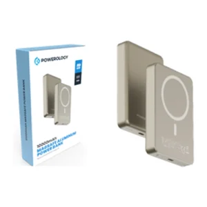 Powerology 10000mAh Magsafe Aluminum Powerbank beige