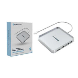 Powerology 24 iMac Compatible Usb-C Hub & Stand With SSD