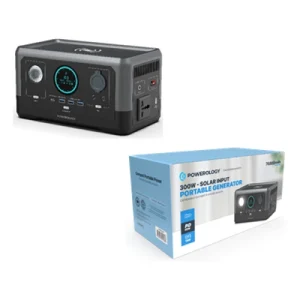Powerology 76800mAh 300W Solar Input Portable Generator