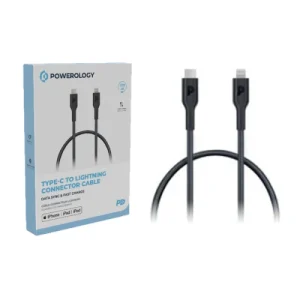 Powerology TPE Type-C To Lightning Cable PD 20W black