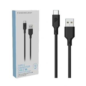 Powerology TPE USB-A to Type-C Data Fast Charge Cable (1.2m4ft)