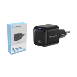 Powerology Ultra-Compact 20W Gan PD Charger EU